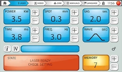 レーザー溶接機 出力調整